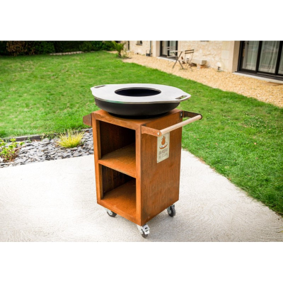 BRASERO ROND CORTEN DIAMETRE 650MM