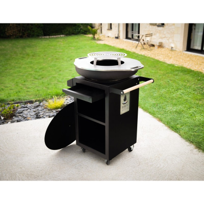 BRASERO ROND NOIR DIAMETRE 650MM